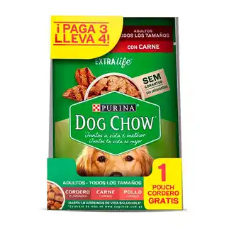 Tottus Alimento para perros purina dog chow carne pollo y cordero oferta