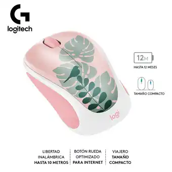 Tottus Mouse inalambrico logitech m317c pink oferta
