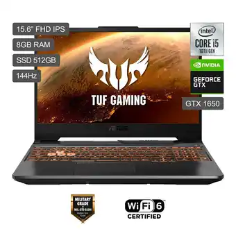 Tottus Nb tuf f15 ci5 10300h 8g 512ssd gtx1650 oferta