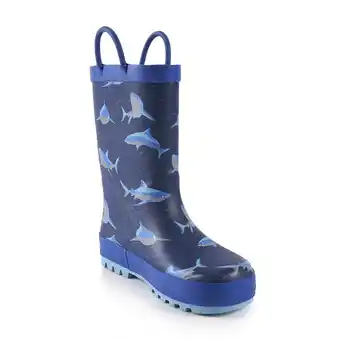 Tottus Botas de lluvia tiburón niño talla 25 azul oferta