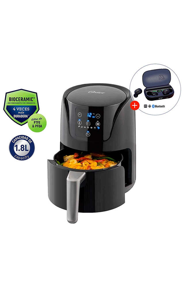 Tiendas EFE Freidora digital 1.8lt+audífonos js2 oferta
