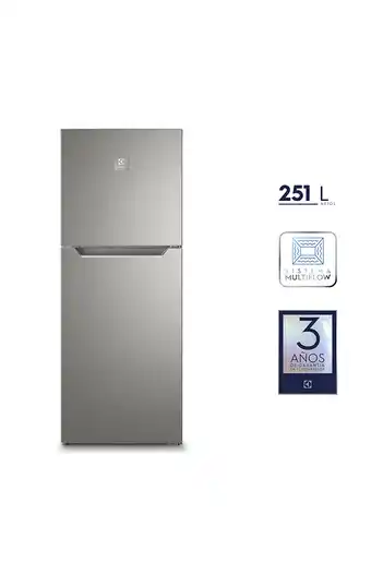 Tiendas EFE Refrigeradora electrolux top mount erts32g2hrs 251lt oferta