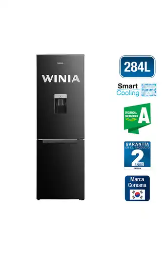 Tiendas EFE Refrigeradora winia bottom freezer 284l wrb-28hcbd oferta