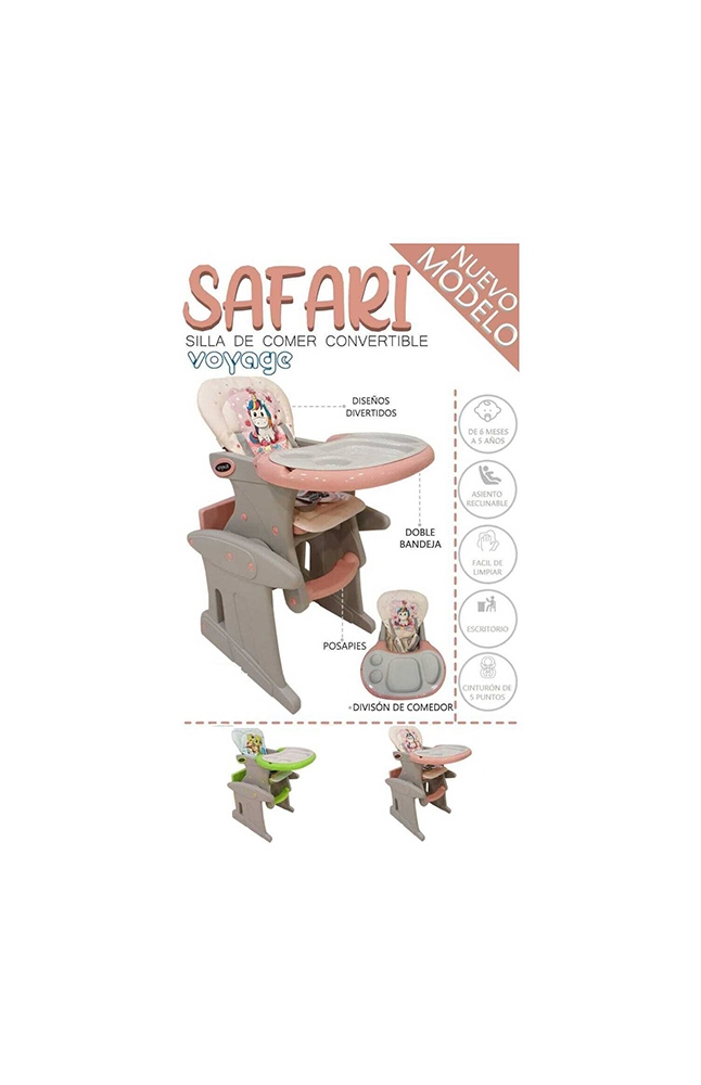Tiendas EFE Silla de comer voyage safari - rosado oferta
