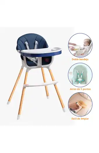 Tiendas EFE Silla de comer fija lunch blue oferta