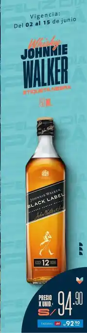 Makro Whisky johnnie walker 750ml oferta