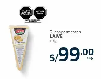 Makro Queso parmesano laive x kg oferta