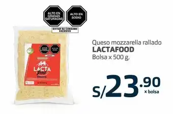 Makro Queso mozzarella rallado lactafood bolsa x 500 g. oferta