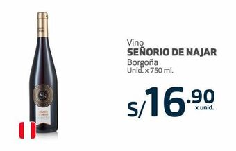 Makro Vino señorio de najar borgoña unid. x 750 ml. oferta