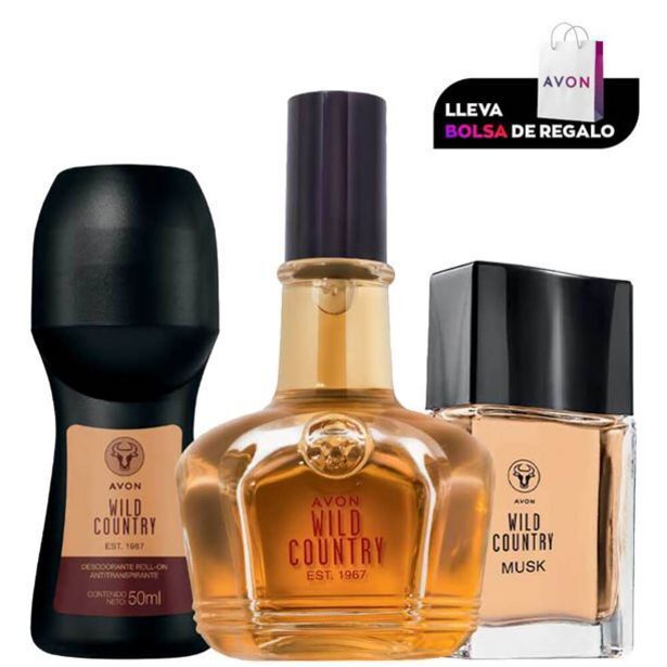 Avon Set x 3 wild country musk oferta