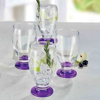Avon Set x 4 vasos pie morado oferta