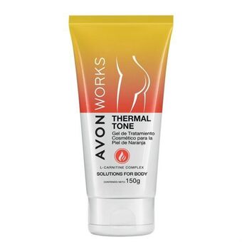 Avon Avon works gel de tratamiento para la piel naranja thermal tone 150 g oferta