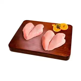 Filete de pechuga de pollo corte mariposa (rango 1.00 a 1.10 kg)