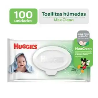 InkaFarma Toallas húmedas huggies max clean - bolsa 100 un oferta