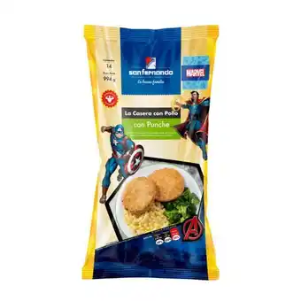 Casera con pollo con punche x 14 und