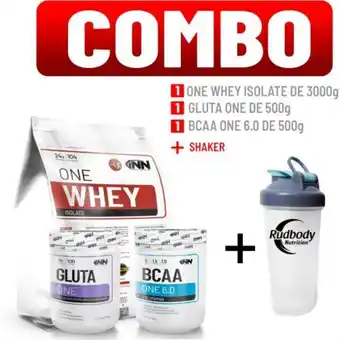 Platanitos Innovate nutrition combo innovate nutrition - one whey isolate 3 kg. vainilla + gluta one 500 gr. + bcaa one 6.0 500 gr. frui oferta