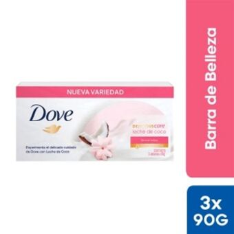 Mifarma Jabón dove delicious care con leche de coco - pack 3 un oferta