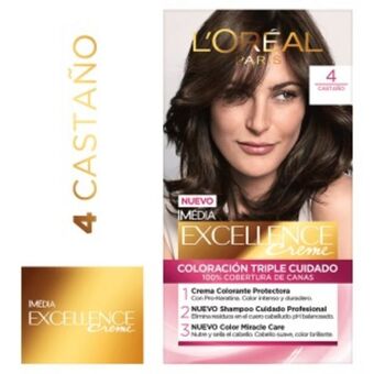 Mifarma Tinte para cabello excellence #4 castaño - kit 1 un oferta