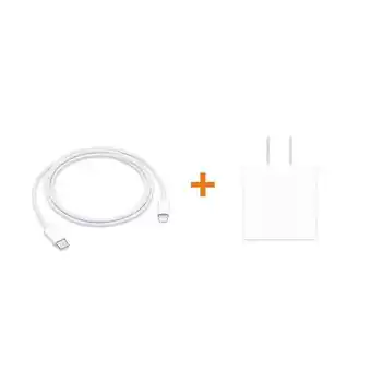 Cable usb-c a lighting (1m) + adaptador usb-c 20w exclusivo online