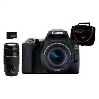 Hiraoka Cámara digital canon eos rebel sl3 18-55is-stm + 75-300+mal+tarj oferta