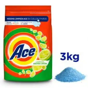 Freshmart Detergente en polvo ace aroma limón 3kg - unidad oferta