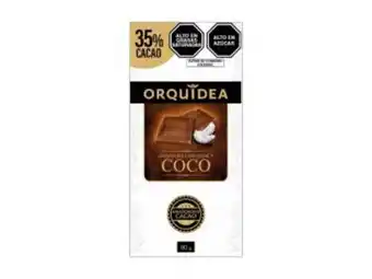Freshmart Chocolate con leche y coco 35% cacao orquídea - tableta 90grs - unidad oferta