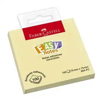 Comercial Li Notas adhesivas faber castell cuadrado 100hjs amarillo oferta