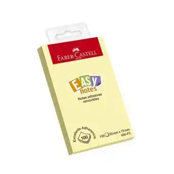 Comercial Li Notas adhesivas faber castell rectangular pequeño 100hjs amarillo oferta
