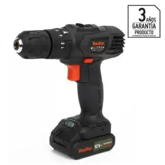 Maestro Taladro percutor inalámbrico 3/8 12v bauker + 1 batería oferta