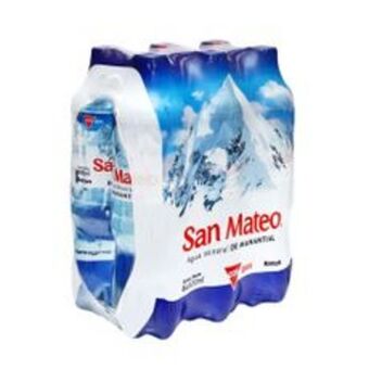 Metro Agua con gas mineral san mateo pack 6 unidades de 600 ml c/u oferta