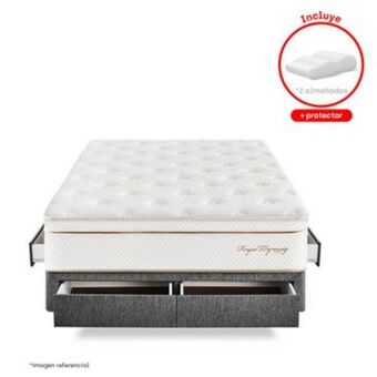 Paraiso del Perú Cama con cajones royal dynasty | king oferta