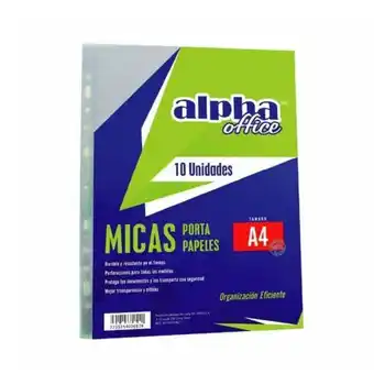 Comercial Li Micas portapapel alpha pvc a4 x10 oferta