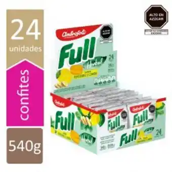 Freshmart Caramelos full herbal sabor limón/jengibre ambrosoli - caja 24 unds - unidad oferta