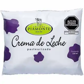 Vivanda Crema de leche piamonte bolsa 236ml oferta