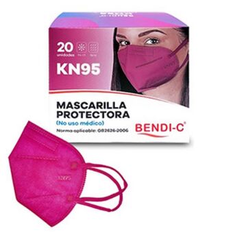 Mifarma Mascarilla kn95 bendi-c fucsia - caja 20 un oferta