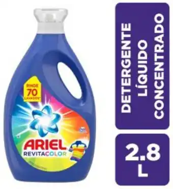Freshmart Detergente líquido ariel concentrado revitacolor 2.8 l - unidad oferta