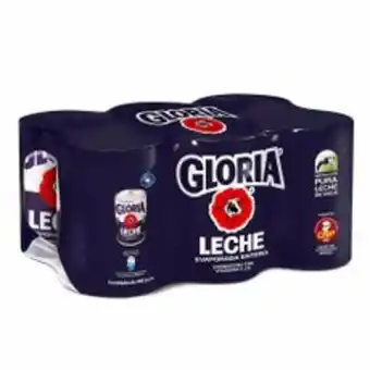 Metro Leche evaporada entera gloria pack de 6un 400g oferta