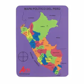 Comercial Li Juego didáctico arti creativo mapa del perú oferta
