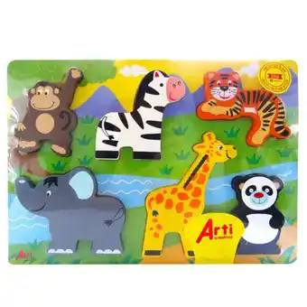Juego didáctico arti creativo la selva x6 piezas