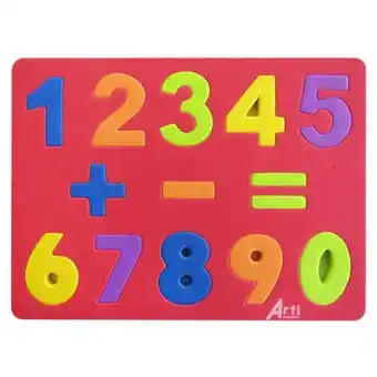 Comercial Li Juego didáctico arti creativo encaje goma eva numeros oferta
