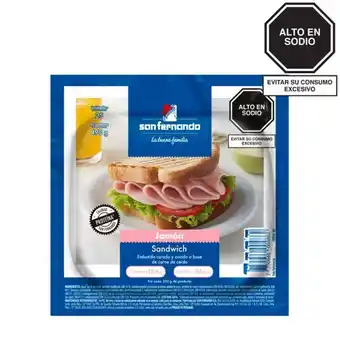 San Fernando Jamón sandwich x 490 gr. oferta