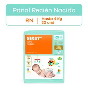 InkaFarma Pañales ninet suave cuidado recién nacido - bolsa 20 un oferta