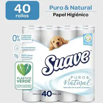 Vivanda Papel higiénico suave puro y natural paquete 40un oferta