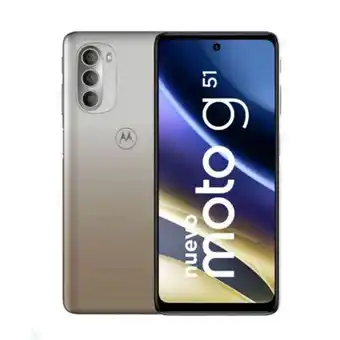 Hiraoka Celular libre motorola g51 6.8" 128gb 4gb ram gold oferta