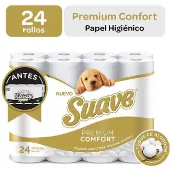 Vivanda Papel higiénico suave premium confort triple hoja paquete 24un oferta
