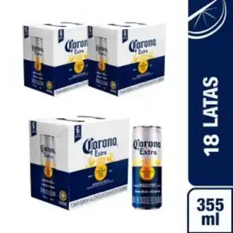 Freshmart Pack x3 cerveza corona 6pack - lata 355 ml - unidad oferta