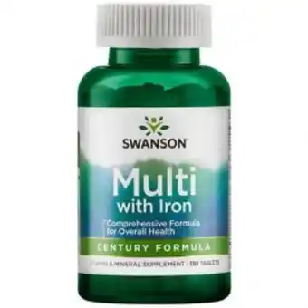Freshmart Multi vitamins and minerals with iron- century formula comprehensive formula for overall health swanson 130 tabs - unidad oferta