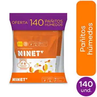 InkaFarma Toallas húmedas ninet - pack 140 un oferta