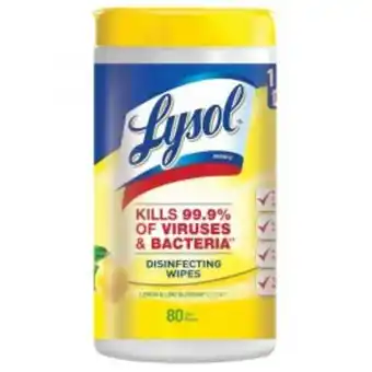 Freshmart Toallitas desinfectantes lysol limón y lima - envase 80 und - unidad oferta