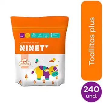 InkaFarma Toallitas húmedas ninet plus - bolsa 240 un oferta